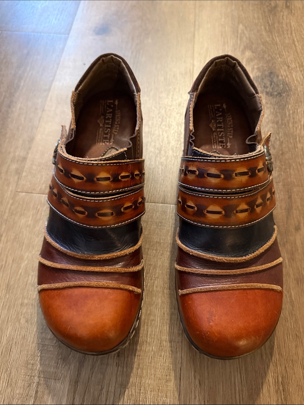 L'artiste by Spring Step leather clogs EUR 39 US 8